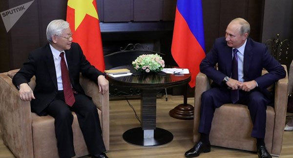 Ông Putin chúc mừng Tổng Bí thư, Chủ tịch nước Nguyễn Phú Trọng