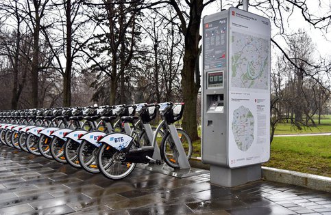 Moskva: Tăng thời gian sử dụng miễn phí  xe đạp thuê trong thời gian World Cup 2018