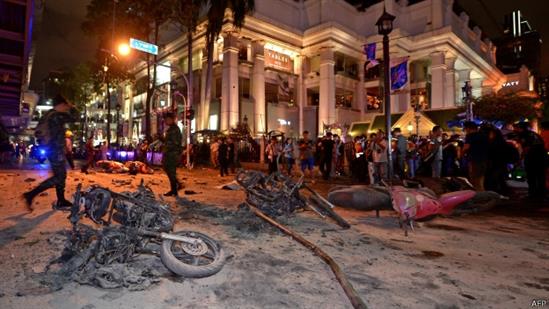 Thái Lan hứng 11 vụ đánh bom trong 1 ngày