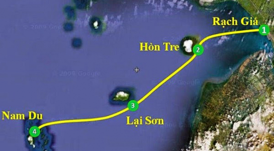 Ca nô chở 14 người từ đảo Nam Du về đất liền bị chìm giữa biển