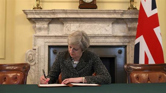 Thủ tướng Anh chính thức kích hoạt tiến trình rời EU