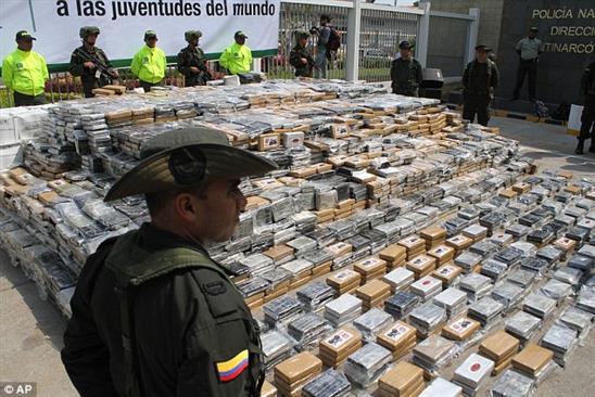 Colombia thu giữ 1 tấn cocaine đang trên đường tới châu Âu