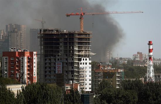 Cháy lớn ở trung tâm thành phố Rostov-on-Don