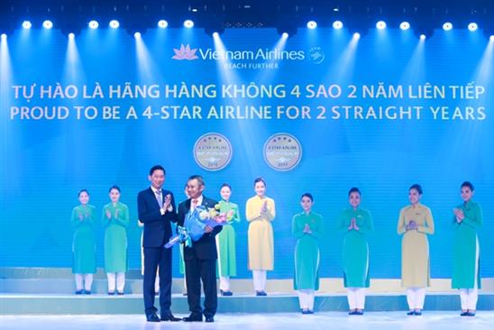 Vietnam Airlines tiếp tục khẳng định vị thế Hãng hàng không 4 sao