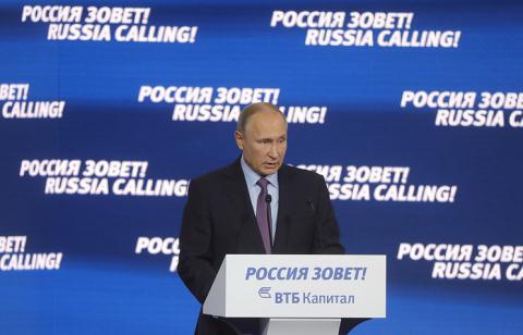Ông Putin vui mừng công bố kinh tế Nga