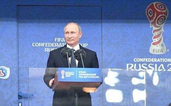 Khai mạc Confed Cup: Tổng thống Putin tin bóng đá mang đến đoàn kết