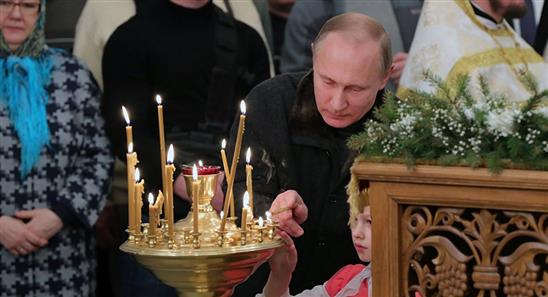 Tổng thống Putin chúc mừng dân Nga nhân lễ Giáng sinh của Chính thống giáo