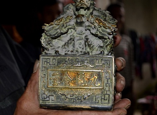 Ấn tín đào được ở Nghệ An là đồ phong thủy, sản xuất hàng loạt?