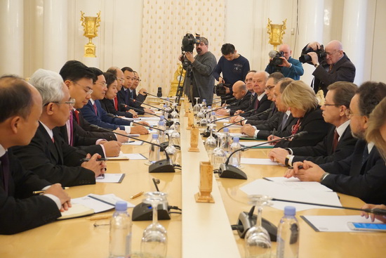 Phó Thủ tướng, Bộ trưởng Ngoại giao Phạm Bình Minh hội đàm với Bộ trưởng Ngoại giao LB Nga Sergei Lavrov