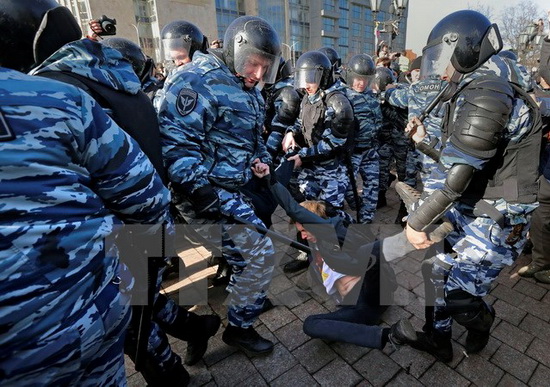 Nga không quan tâm lời kêu gọi thả người biểu tình của Mỹ