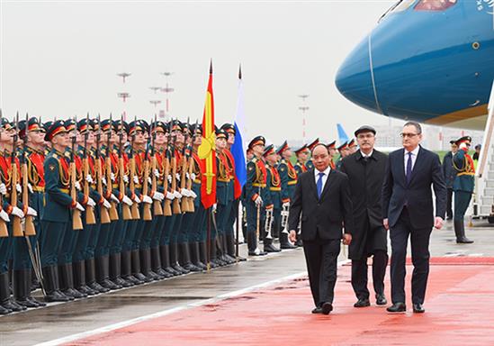 Hình ảnh: Ngày đầu tiên Thủ tướng Nguyễn Xuân Phúc thăm chính thức Nga