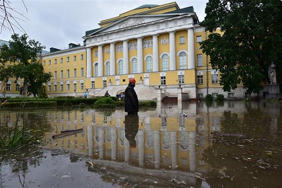 Moskva trải qua đợt mưa lớn nhất kể từ năm 1998