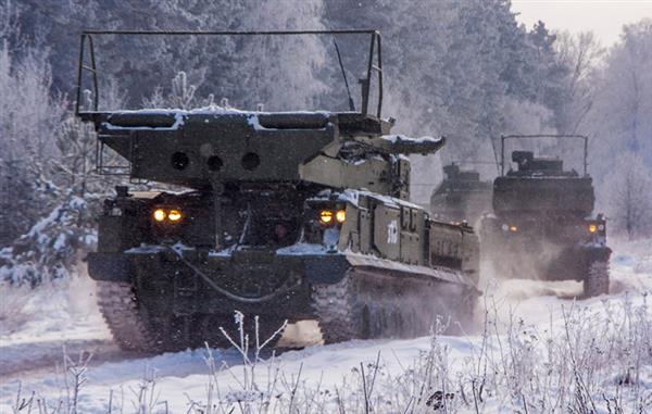 Cận cảnh tên lửa Buk-M3 Nga huấn luyện trong mưa tuyết kỷ lục
