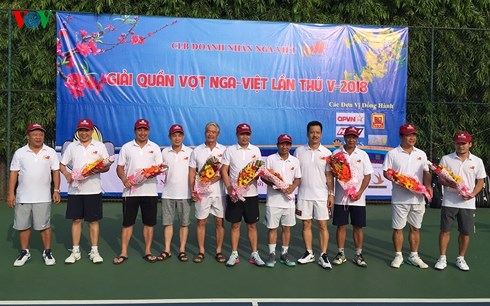 Hơn 150 vận động viên tham dự Giải tennis Nga – Việt lần thứ 5