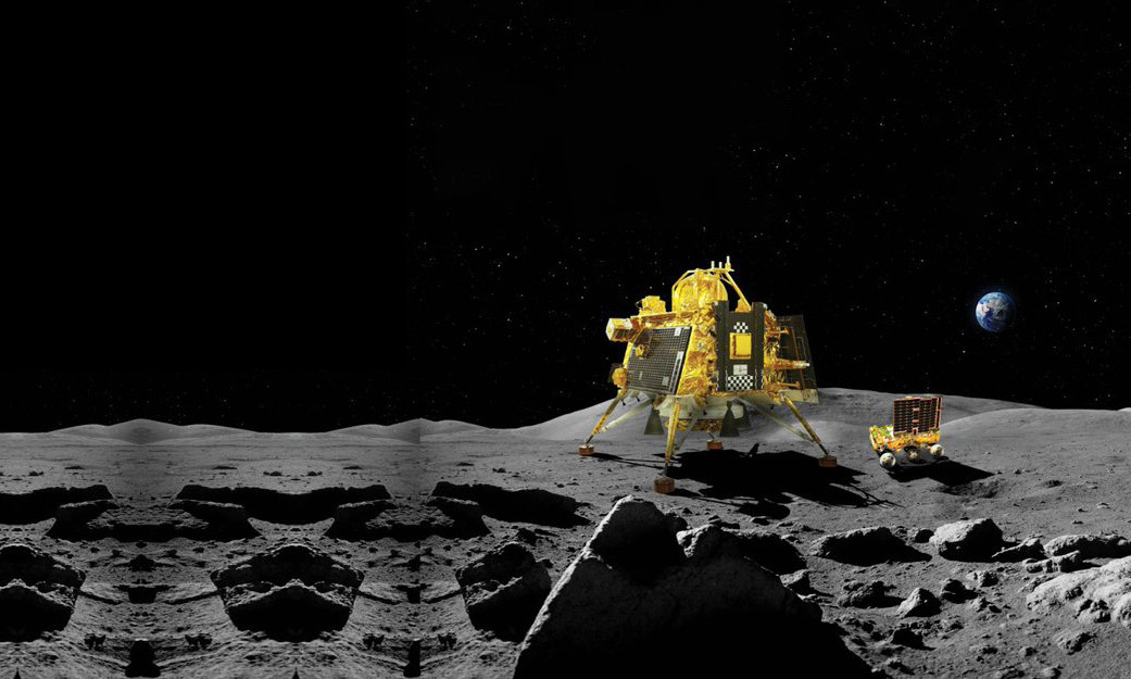 Ấn Độ công bố video tàu đổ bộ đáp xuống Mặt trăng, làm nên khoảnh khắc lịch sử