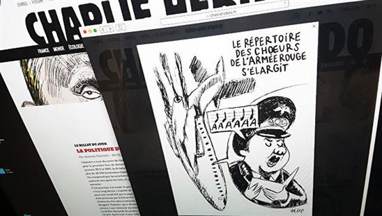 Nga: Tranh biếm họa máy bay TU-154 của Charlie Hebdo là một 