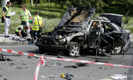 Đại tá Ukraina thiệt mạng trong vụ khủng bố bom xe giữa thủ đô Kiev