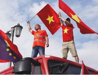 Truyền thông quốc tế đưa tin biểu tình ở Berlin phản đối Trung Quốc