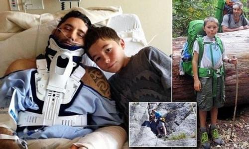 Cảm động cậu bé 13 tuổi một mình cứu bố giữa rừng