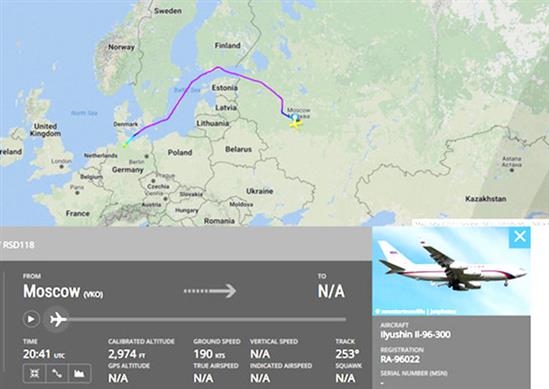 Máy bay chở tổng thống Nga phải bay đường vòng đến Đức