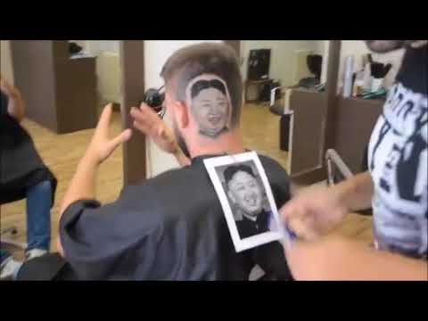 Nga: Cắt tóc ra hình khuôn mặt Kim Jong-un trên đầu khách