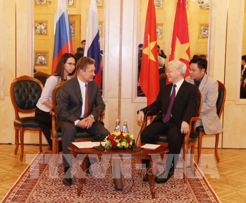Tổng Bí thư Nguyễn Phú Trọng tiếp lãnh đạo các tập đoàn hàng đầu của LB Nga