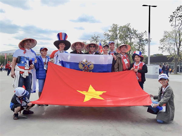 CĐV Việt Nam tại Nga trong ngày khai mạc World Cup 2018