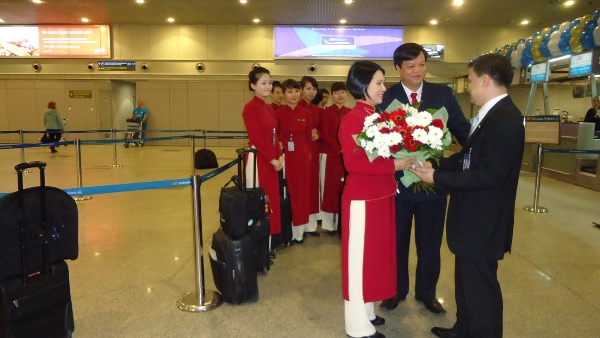 Vietnam Airlines chính thức khai trương đường bay Mat-xcơ-va – Nha Trang