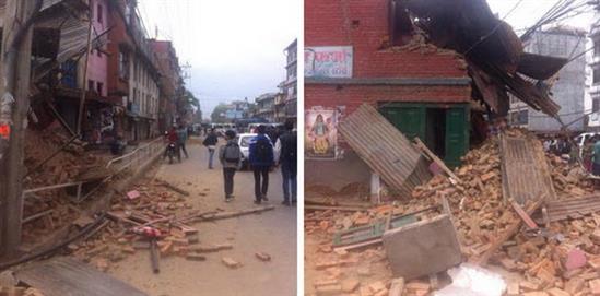 Động đất rung chuyển Nepal, hàng trăm người chết