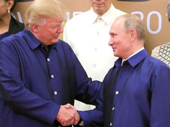 Hai tổng thống Putin và Trump ra tuyên bố chung bên lề APEC