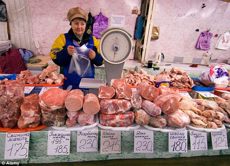 Cấm bò Mỹ, Nga kêu gọi dân ăn thịt tuần lộc