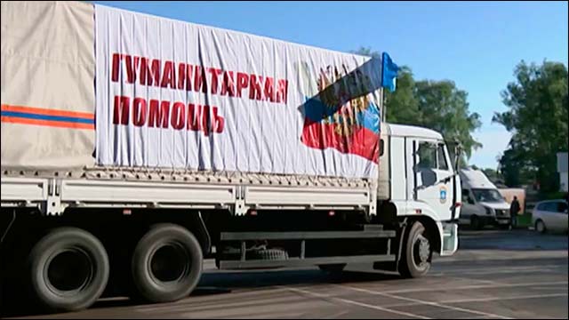 Ukraine đòi ‘cấm cửa’ đoàn xe viện trợ nhân đạo của Nga