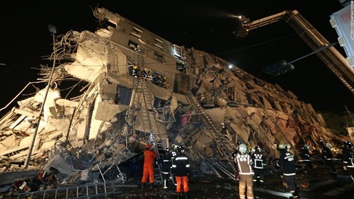 Động đất 7,2 độ Richter tại Đài Loan
