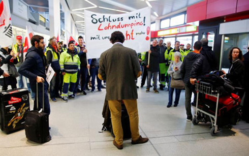 Gần 700 chuyến bay ở Đức bị hủy bỏ vì nhân viên hàng không đình công