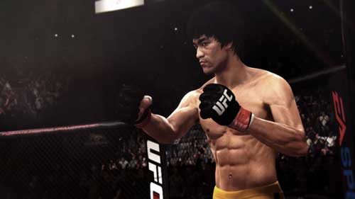 Hình ảnh Lý Tiểu Long xuất hiện ở võ đài UFC