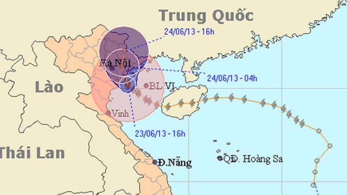 Nam Định di dời hơn 7.000 dân tránh bão số 2