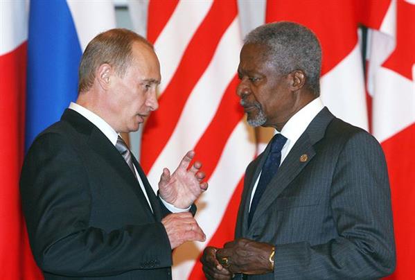 Tổng thống Putin: ‘Ông Kofi Annan sẽ mãi ở trong trái tim người Nga’