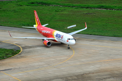 Máy bay Airbus A320 cánh cong Sharklets của VietJetAir đã về Việt Nam