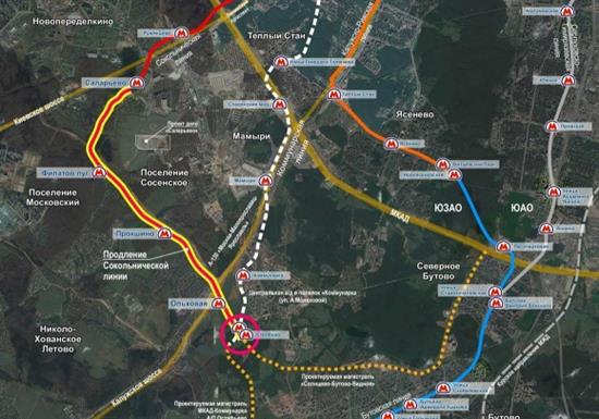 Moskva: Sẽ xây dựng nhánh metro mới với chiều dài 19 km