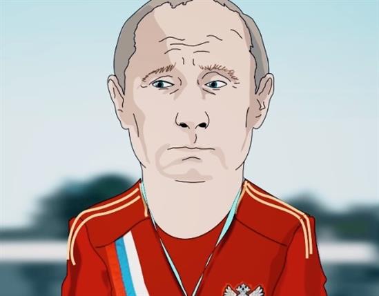 Trên mạng Internet vừa xuất hiện phim hoạt hình về chủ đề bóng đá Nga