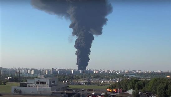 Moskva: Sự cố ở đường ống dẫn dầu gây hoả hoạn, khói bốc cao ở khu vực Marino