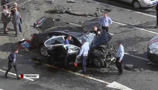 Moskva: Vụ tai nạn xe hơi nghiêm trọng trên Đại lộ Kutuzovsky