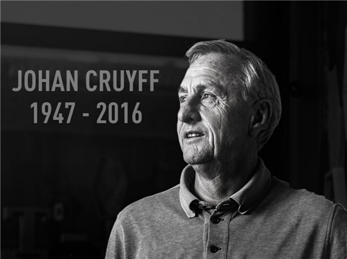 Huyền thoại bóng đá Johan Cruyff qua đời vì ung thư