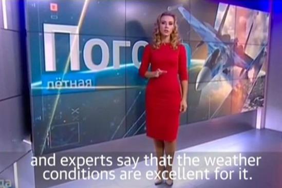 Truyền hình Nga dự báo thời tiết cho không kích IS tại Syria