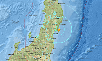 Động đất mạnh 6,2 độ Richter rung chuyển Nhật Bản