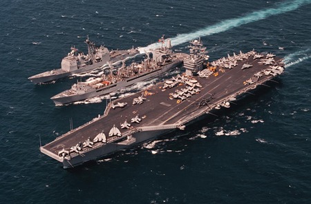 Tàu sân bay Mỹ đến Biển Đông và Đông Hải
