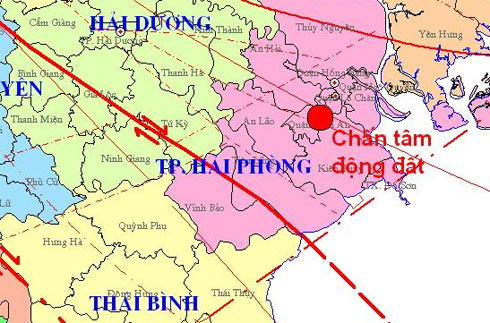 Động đất ở Hải Phòng, cao ốc Hà Nội rung lắc