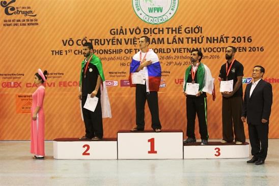 Nga đăng cai giải vô địch thế giới Võ cổ truyền Việt Nam 2018