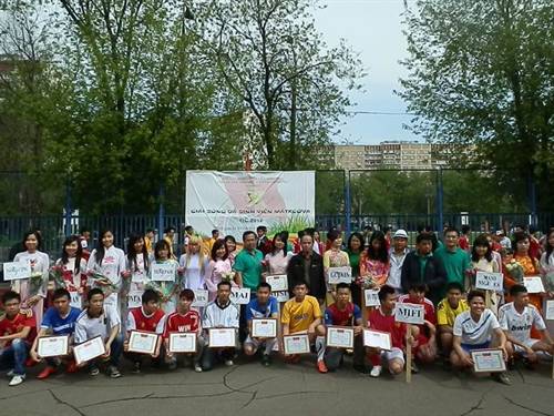 Nga: Khai mạc Chung kết bóng đá Sinh viên VN tại Mat-xcơ-va 2012