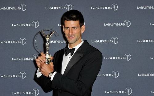 Djokovic qua mặt Messi để nhận giải Laureus